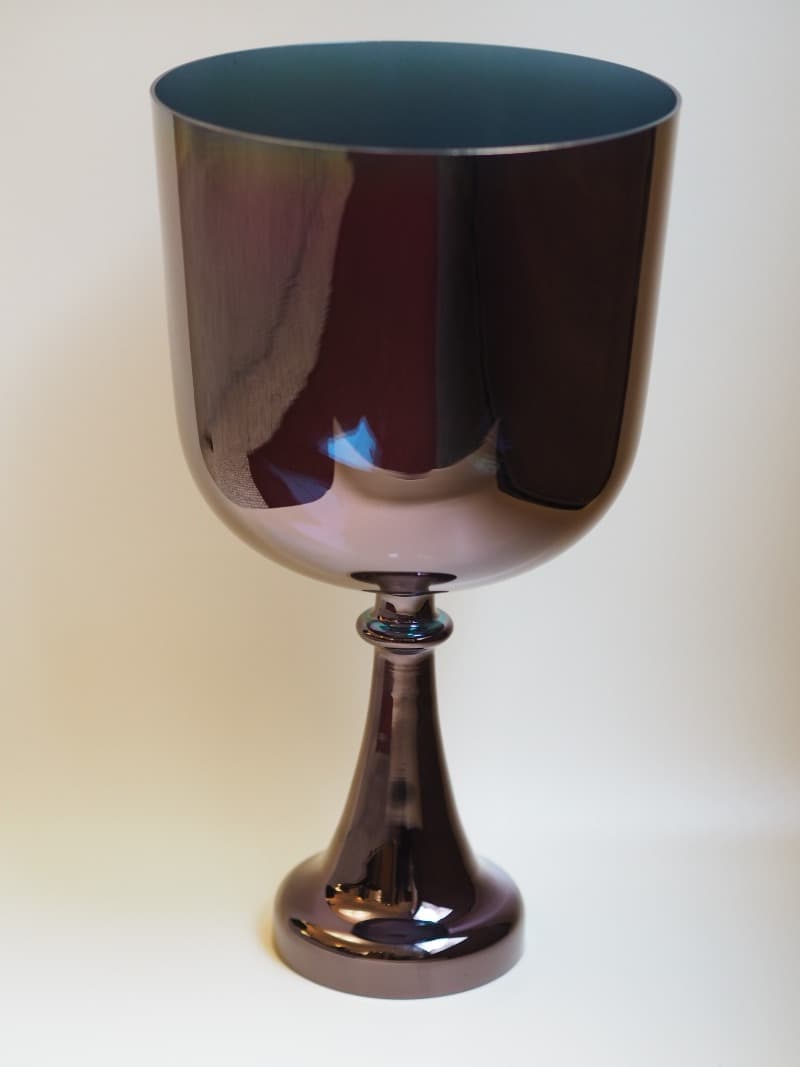 Křišťálový alchymický zpívající kalich - průměr 20 cm, 432 Hz, 4. čakra