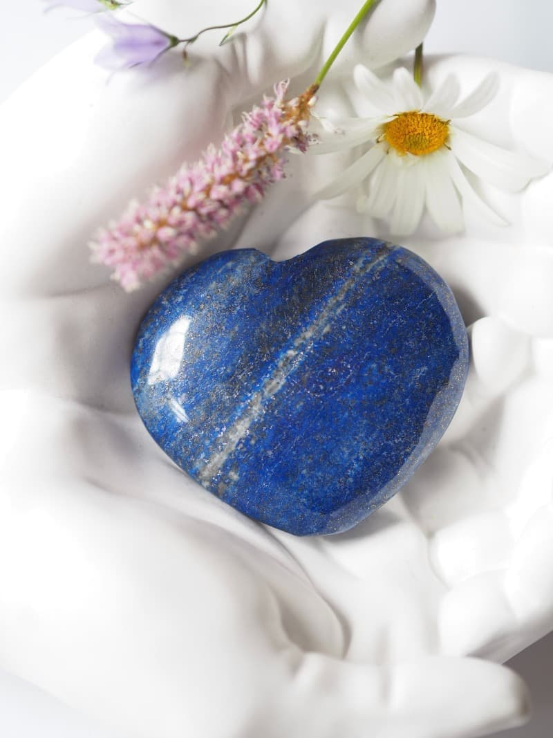 10 Hmatka Lapis Lazuli srdce