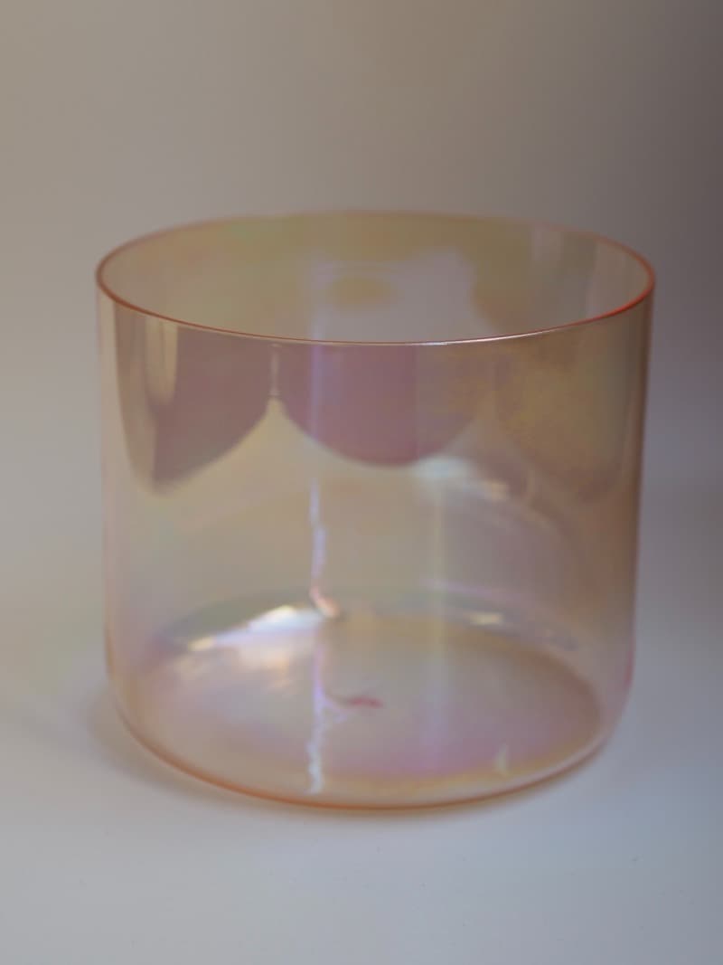 Křišťálová alchymická zpívající mísa - průměr 16,5 cm, 432 Hz, 2. čakra, 4. oktáva